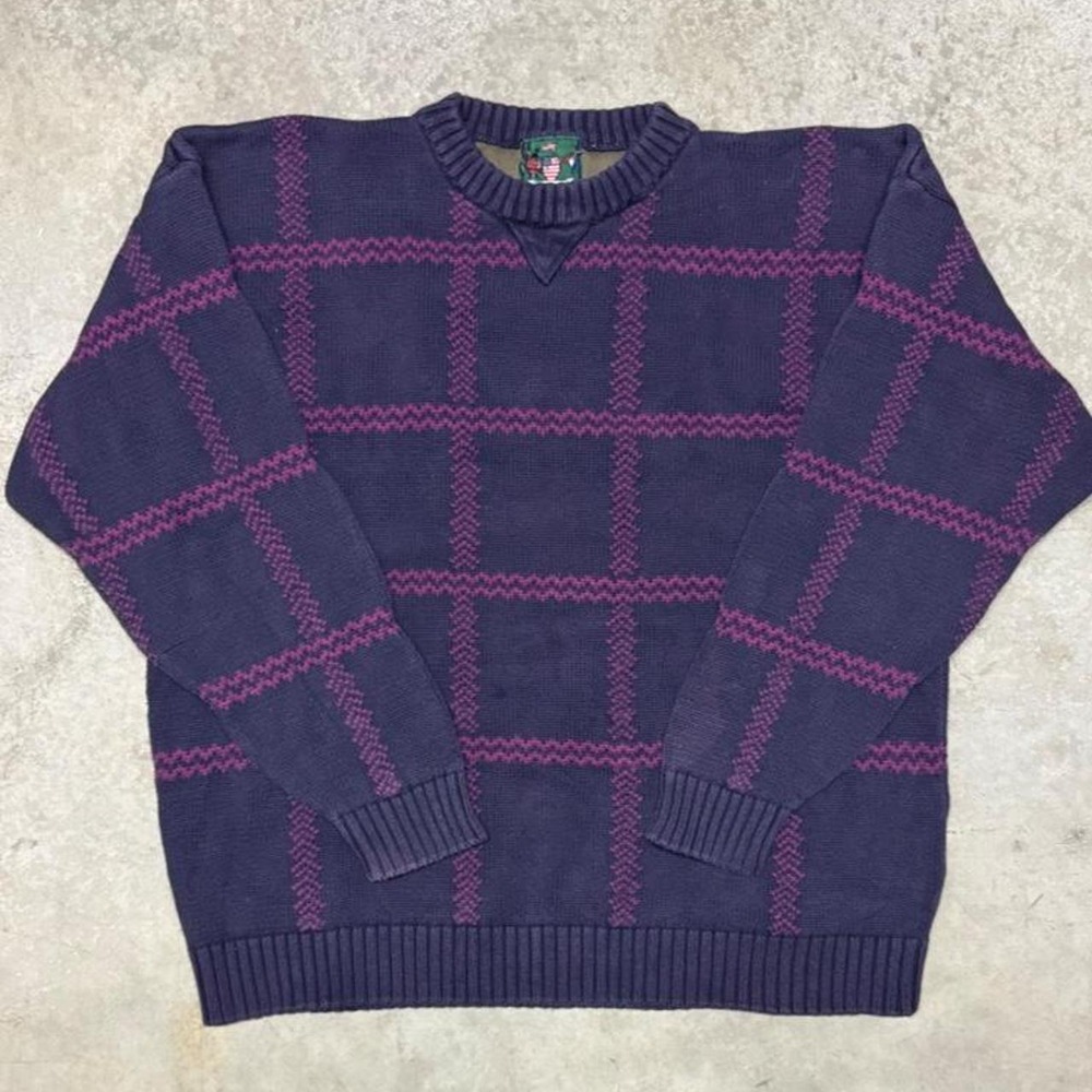 Izod Vintage 90s Wool Knitted Golf Sweater  Sz Large